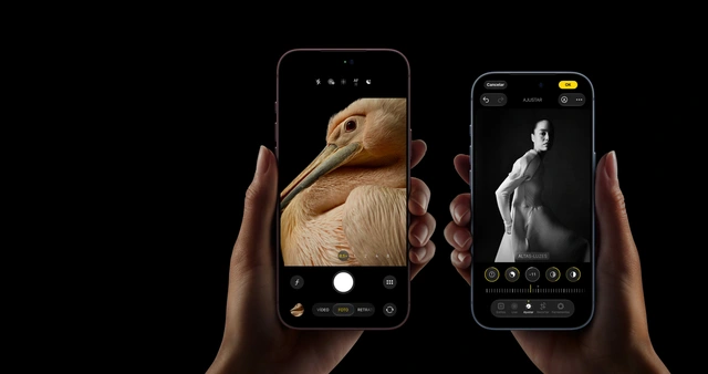 iPhone 18 Pro e Pro Max lado a lado, nas mãos de duas pessoas