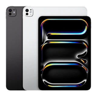 iPad Pro de 11 polegadas (M4) — composição traseira oficial em preto espacial e prata