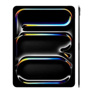 iPad Pro de 11 polegadas (M4) — composição frontal e lateral oficial em preto espacial