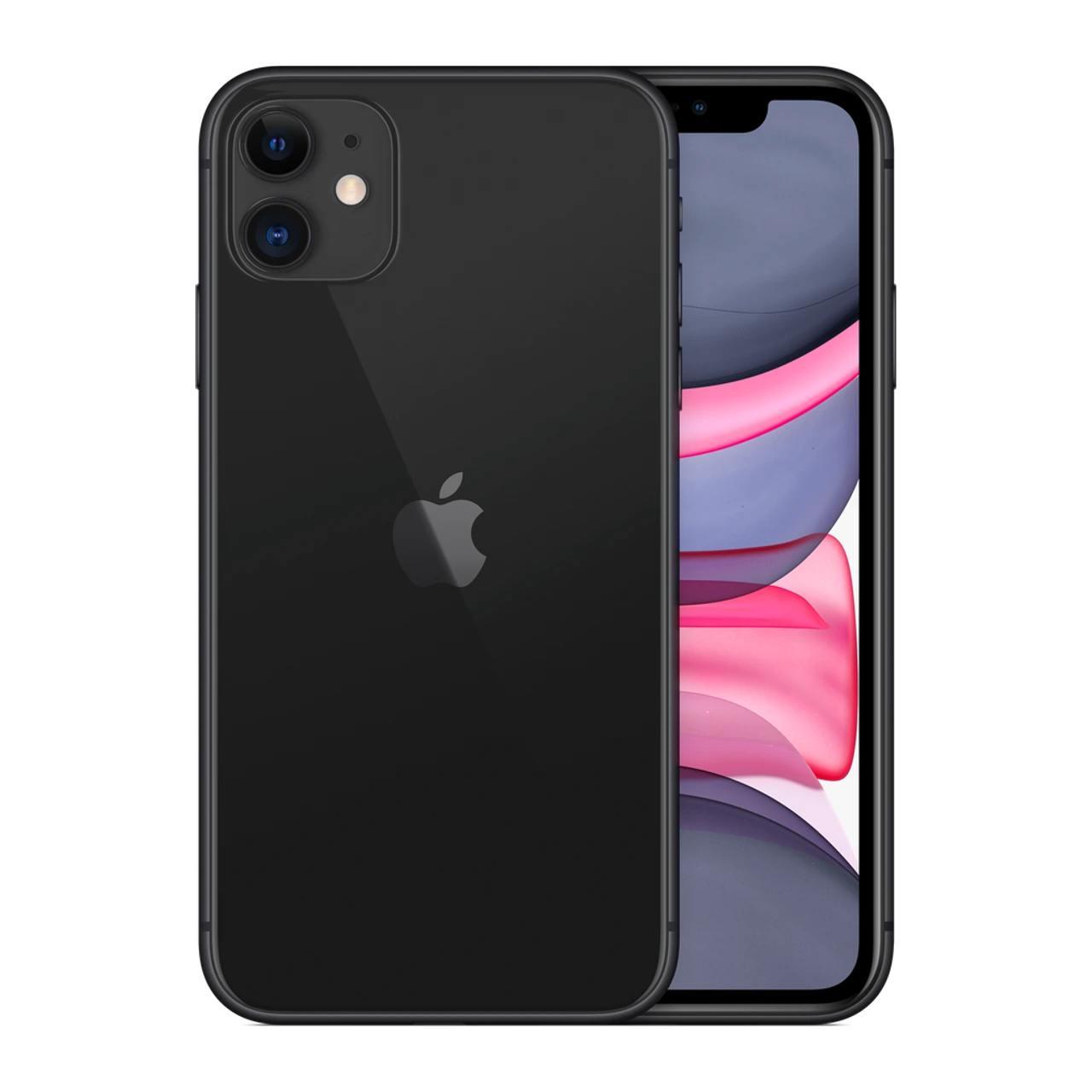 iPhone 11 — composição frontal e traseira oficial