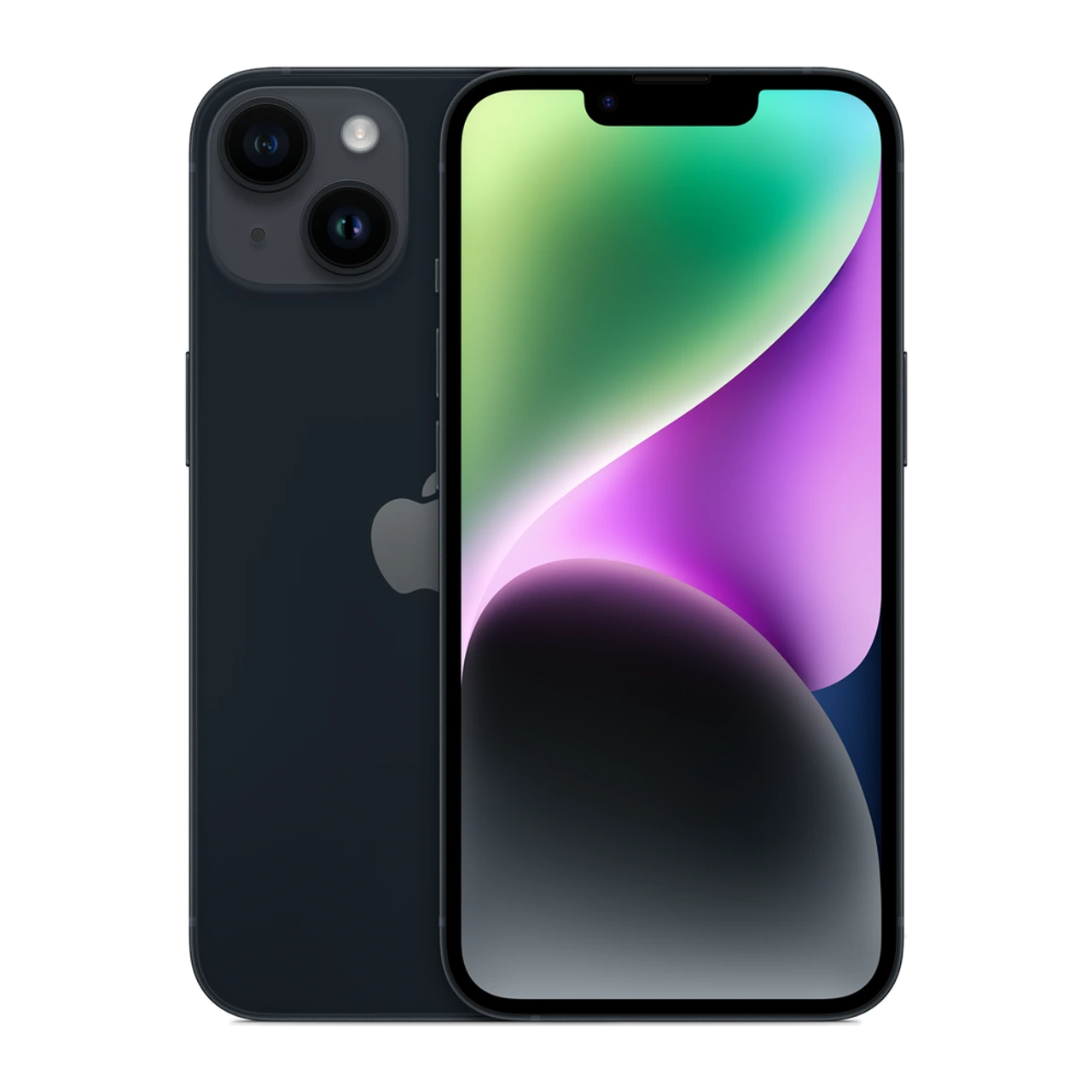 iPhone 14 — composição frontal e traseira oficial