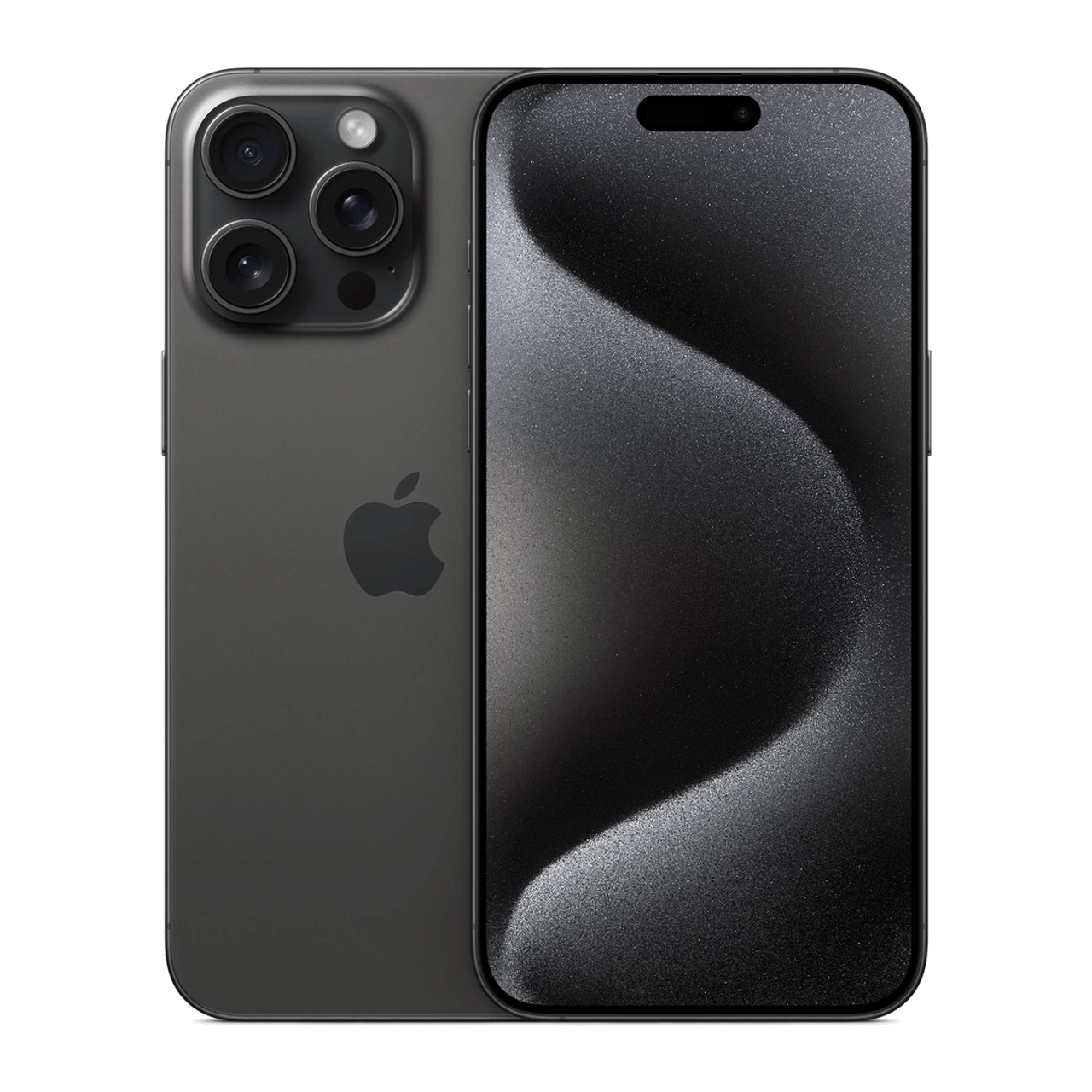 iPhone 15 Pro Max — composição frontal e traseira oficial
