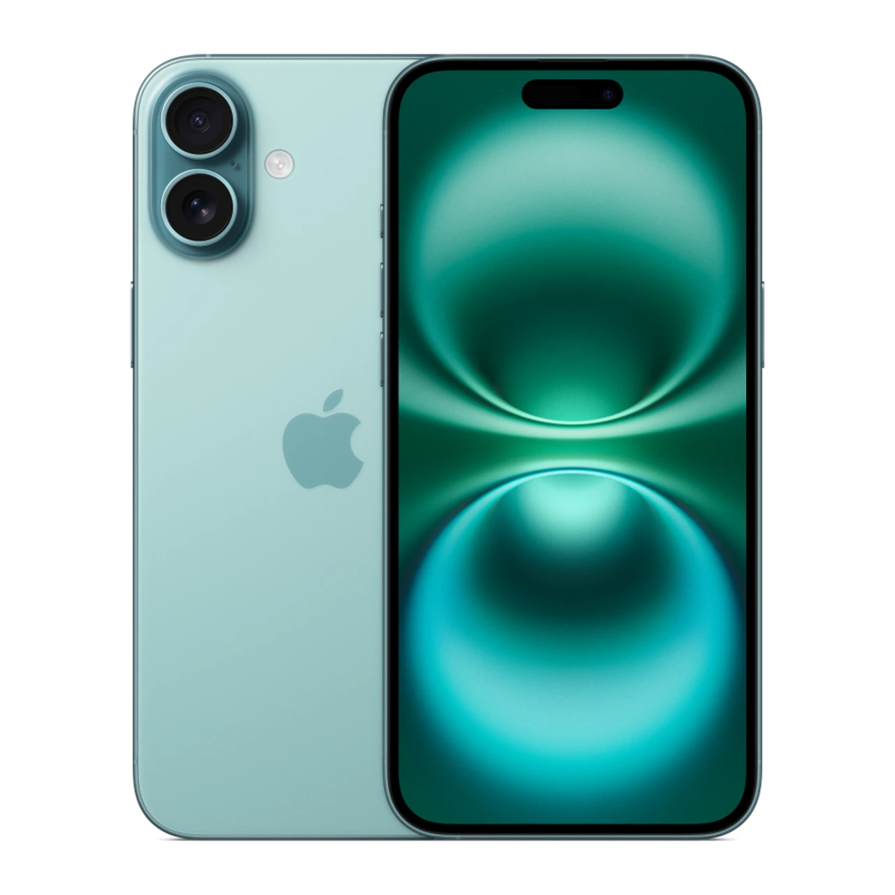 iPhone 16 Plus — composição frontal e traseira oficial
