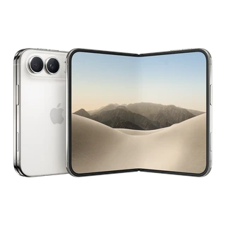 Linha iPhone Duo — Branco-estrela, vista aberta, imagem ilustrativa