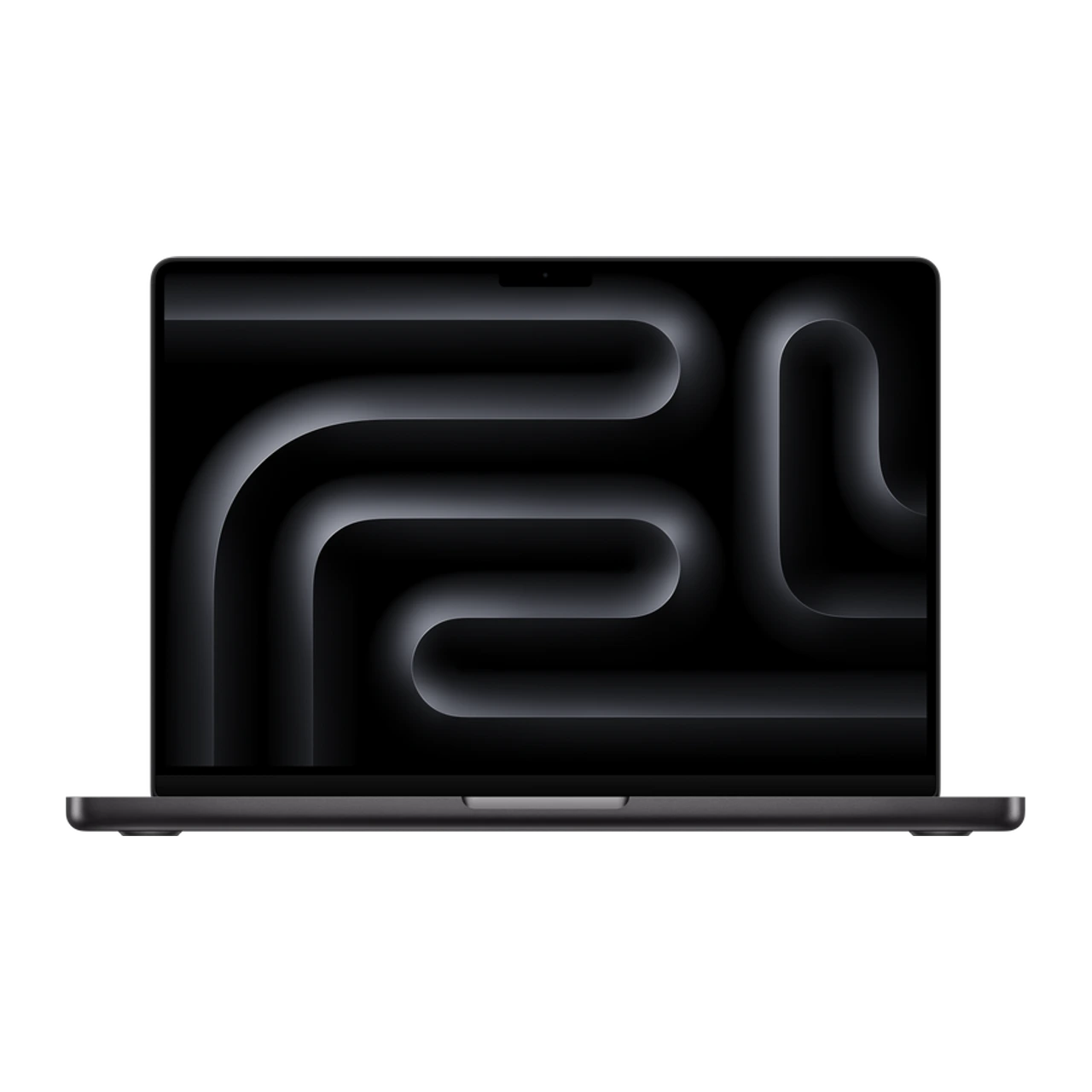 MacBook Pro M5 de 14 polegadas — vista frontal oficial em preto-espacial